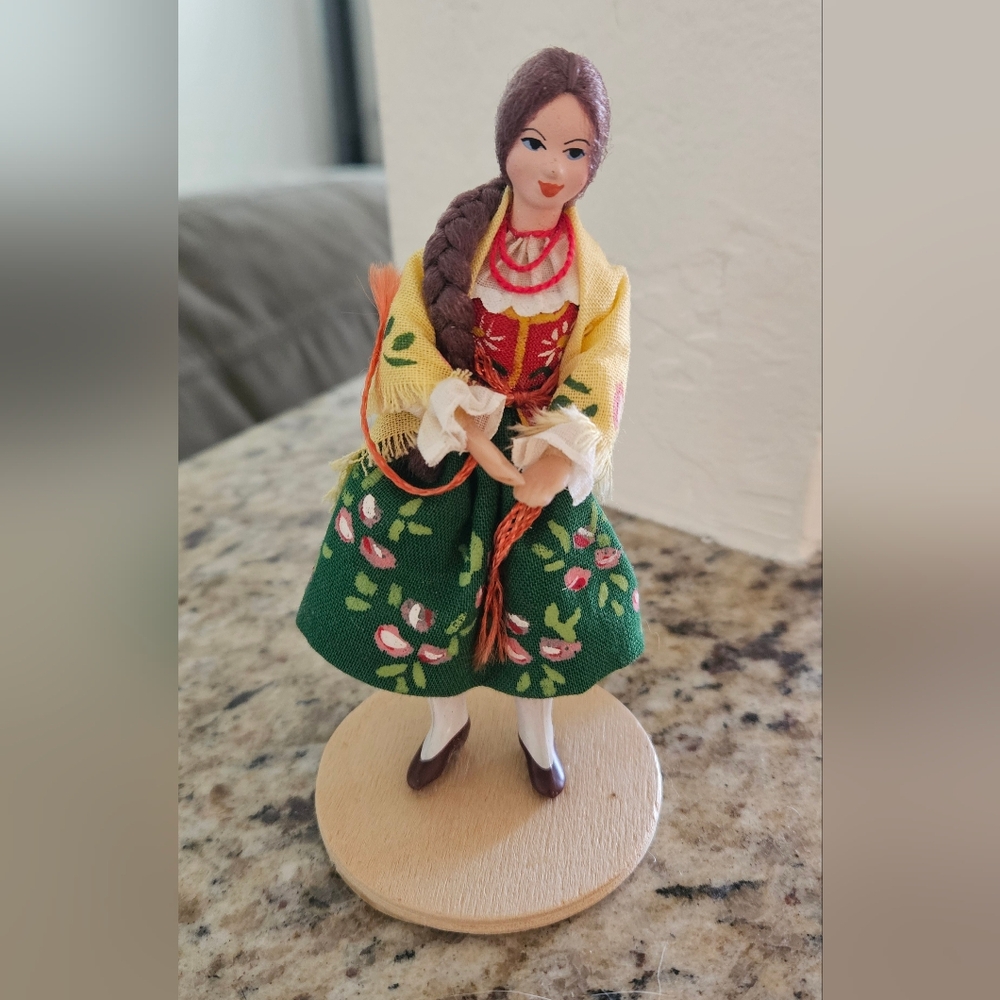 Handcrafted Doll with Floral Dress